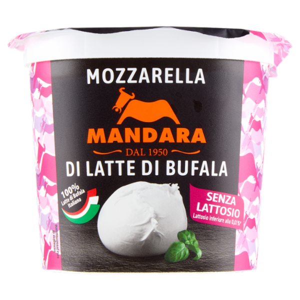 Mandara Mozzarella di Latte di Bufala Senza Lattosio 200 g