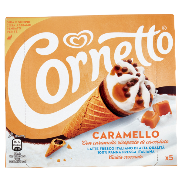 Cornetto Caramello 5 x 75 g