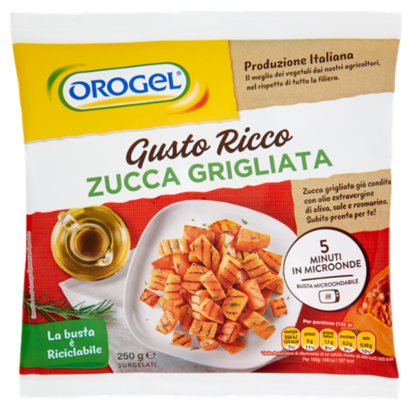 Orogel Gusto Ricco Zucca Grigliata Surgelati 250 g