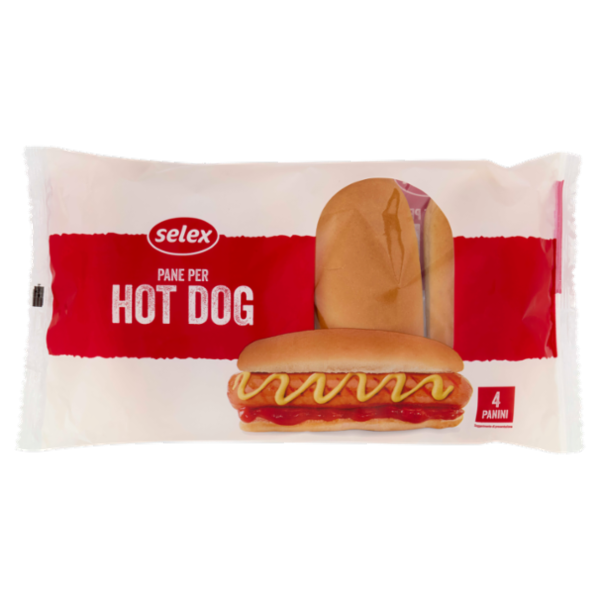 Selex Pane per Hot Dog 4 pezzi 250 g