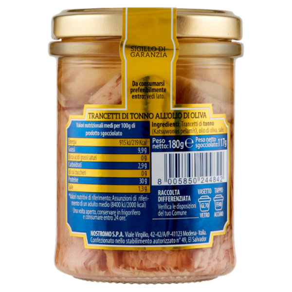 Nostromo Trancetti di Tonno all'Olio di Oliva 180 g