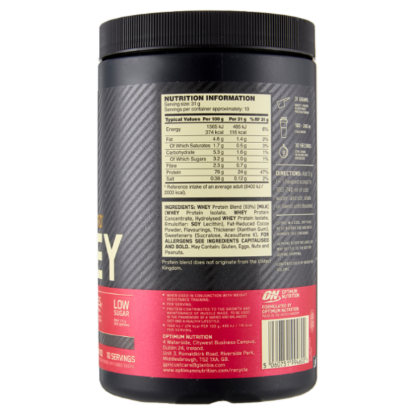 Optimum Nutrition Gold Standard 100% Whey Double Rich Chocolate 310 g