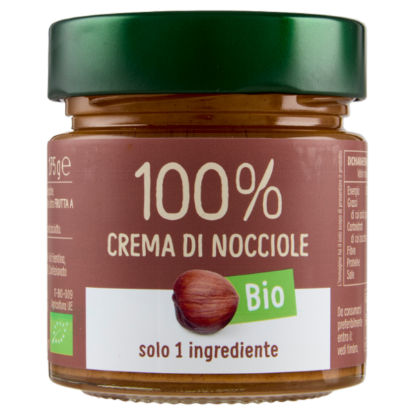 Euro Company 100% Crema di Nocciole Bio 175 g