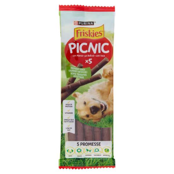 PURINA FRISKIES Picnic Manzo 5 snack 42 g
