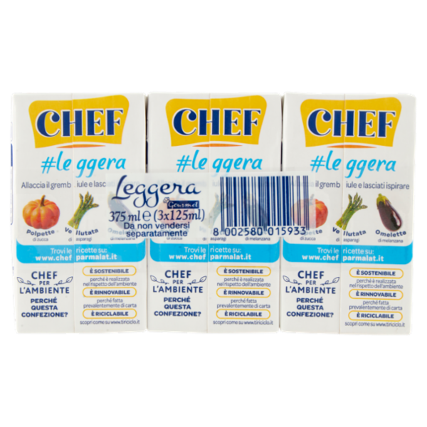 Chef Leggera Gourmet 3 x 125 ml