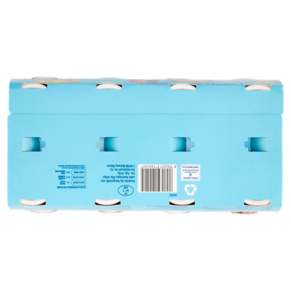 Latteria Brunico Yogurt Magro Zero Grassi 2 Ananas - 2 Fragola - 2 Banana - 2 Vaniglia 8 x 125 g