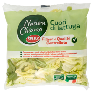 Selex Natura Chiama Cuori Di Lattuga Lavati e Pronti Per Il Consumo 200 g