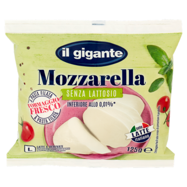 IL GIGANTE Mozzarella Senza Lattosio 125 g