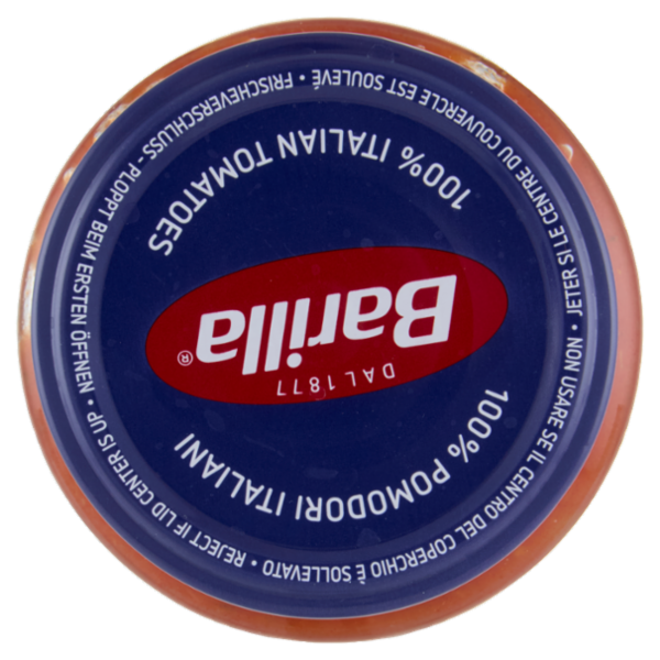 Barilla Sugo Basilico 100% Pomodoro e Basilico Italiani Condimento per Pasta 400g