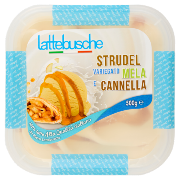 lattebusche Gelato Strudel Variegato Mela e Cannella 500 g