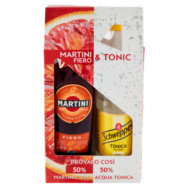 Martini Fiero 750 ml & Schweppes Tonic 1 l