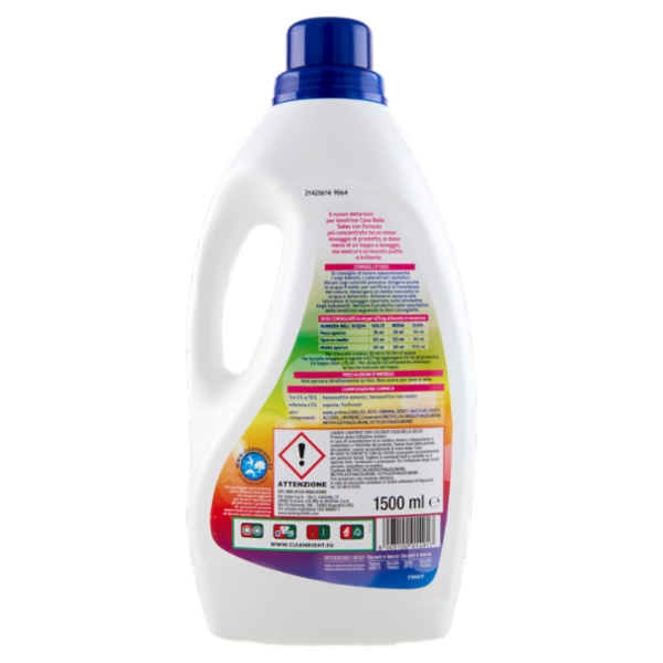Selex Casa Bella Detersivo per Lavatrice Liquido Capi Colorati 30 Lavaggi 1,5 L