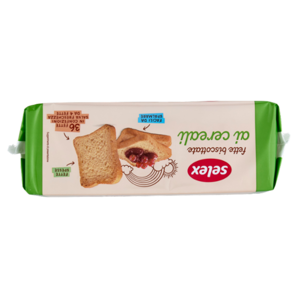 Selex Fette Biscottate ai Cereali in Confezioni Salvafreschezza 9x4 fette 320 g