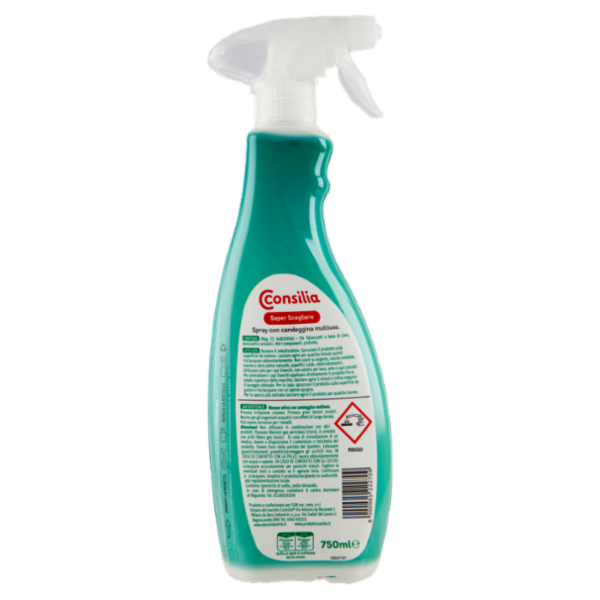 Consilia Mousse Attiva Multiuso con Candeggina Spray 750 ml