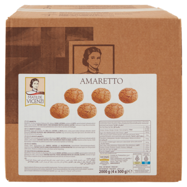 Pasticceria Matilde Vicenzi Amaretto 4 x 500 g