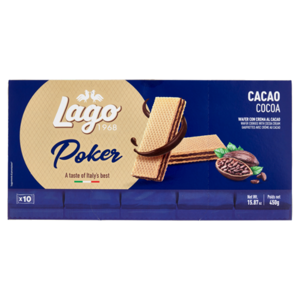 Lago Poker Cacao 10 x 45 g