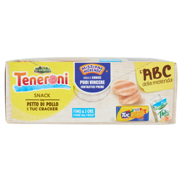 Teneroni l'ABC della merenda Snack con Petto di Pollo e Tuc Cracker
