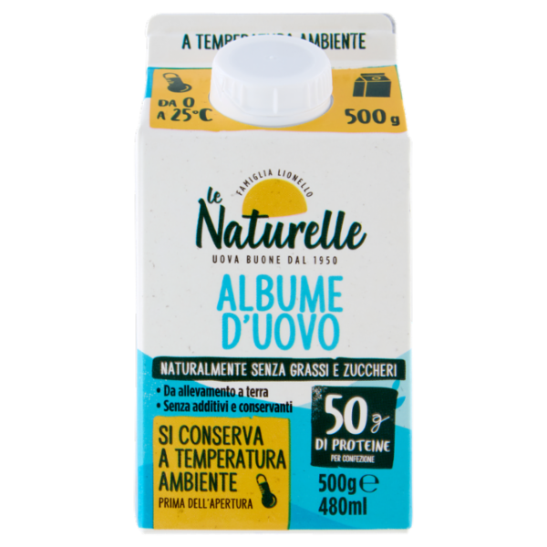 le Naturelle Albume d'Uovo a Temperatura Ambiente 500 g