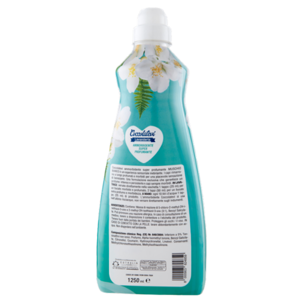 Coccolatevi Lavanderia Ammorbidente Super Profumante Muschio Bianco 1250 ml