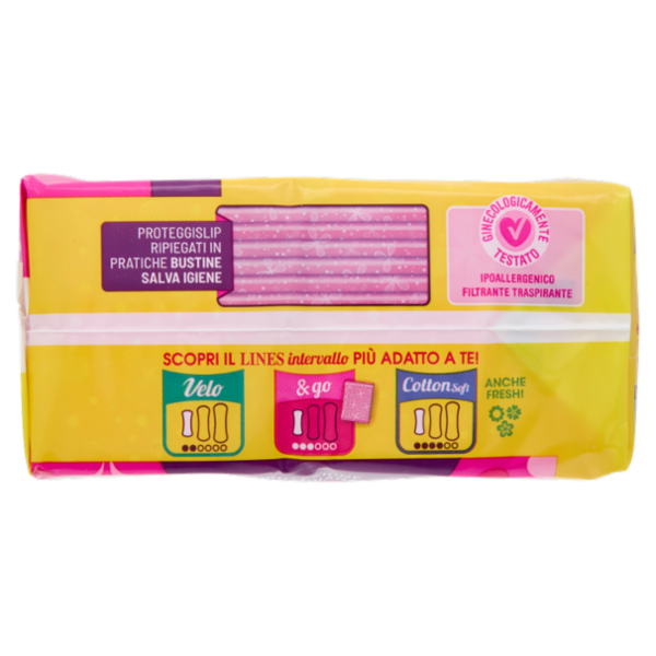 Lines intervallo & go Regular proteggislip ripiegati 40 + 4 pz