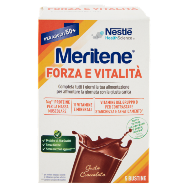 MERITENE Forza & Vitalità Cioccolato 5 x 30 g