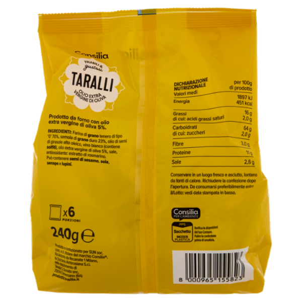 Consilia Taralli Classici 6x40 g