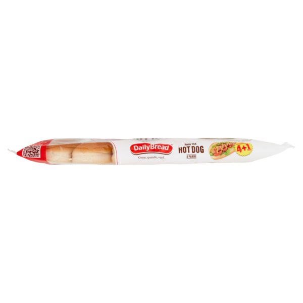 DailyBread Pane per Hot Dog Panini 5 x 62,5 g