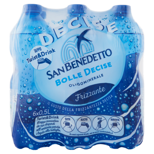 San Benedetto Oligominerale Benedicta Frizzante 6 x 0,5 L