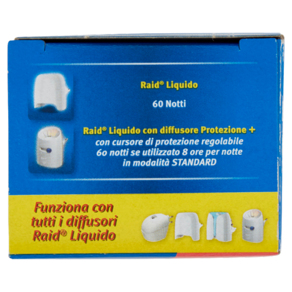 Raid Liquido Elettrico Ricarica, 60 Notti, Rosa e sandalo di bali, 36ml