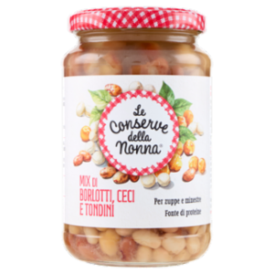 Le Conserve Della Nonna Mix Di Borlotti, Ceci e Tondini 360 g