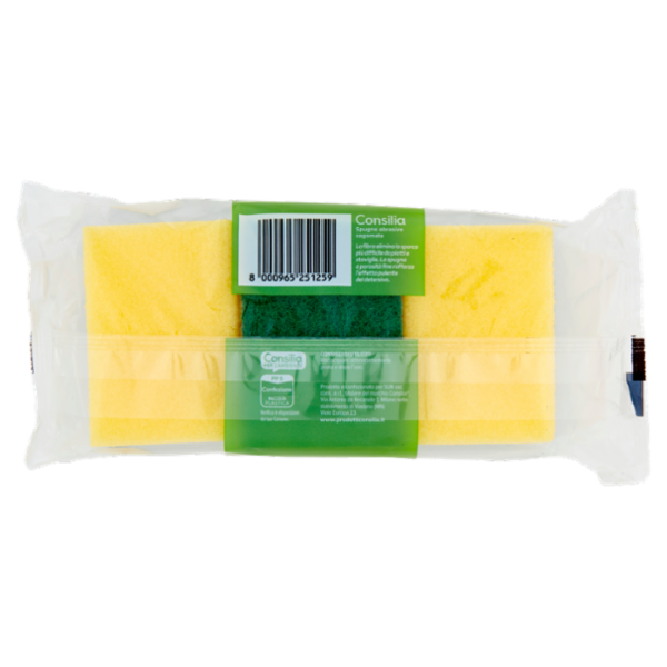 Consilia Spugne Abrasive Sagomate Doppio Uso 3 pezzi