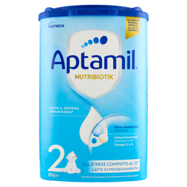 APTAMIL Nutribiotik 2 - Latte di Proseguimento in Polvere, 830g