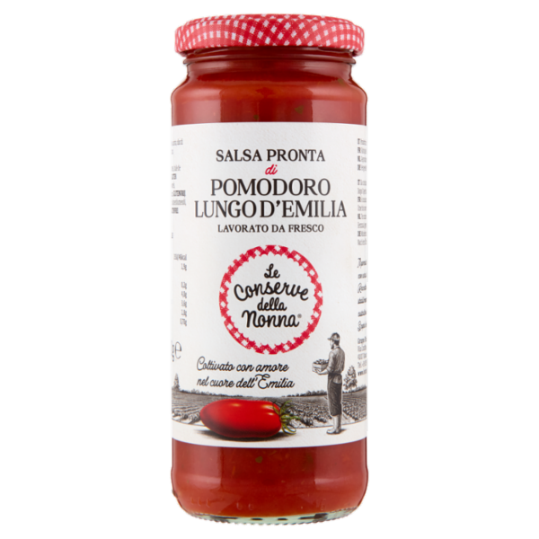 Le Conserve della Nonna Salsa Pronta di Pomodoro Lungo d'Emilia 330 g