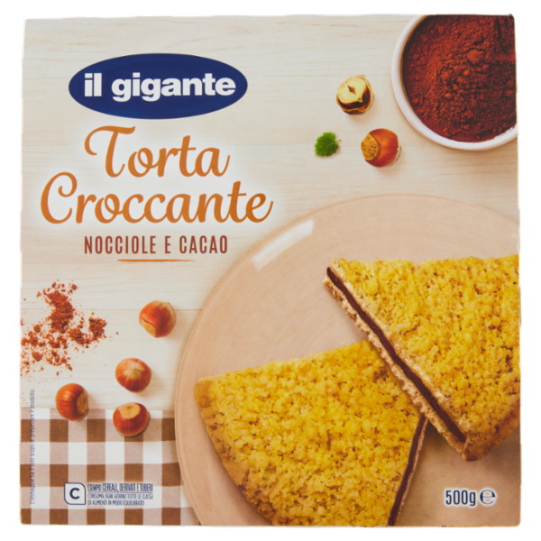 IL GIGANTE Torta Croccante Nocciole e Cacao 500 g