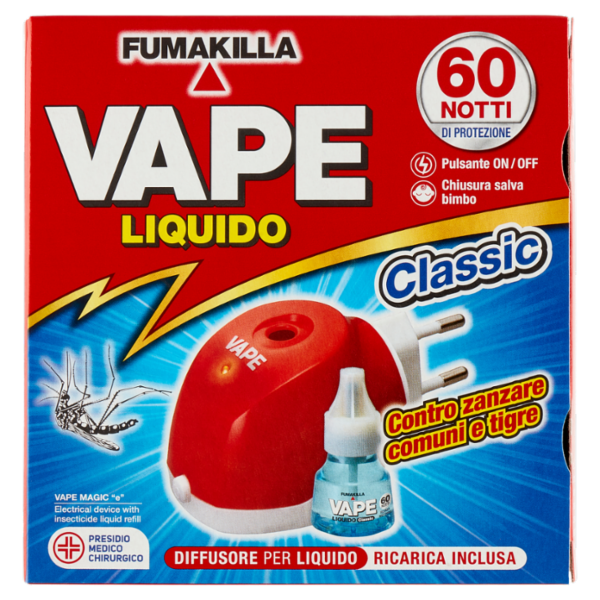 VAPE Elettroemanatore Liquido Classic + Ricarica 36 ml