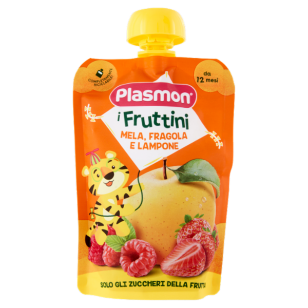 Plasmon i Fruttini Mela, Fragola e Lampone 130 g