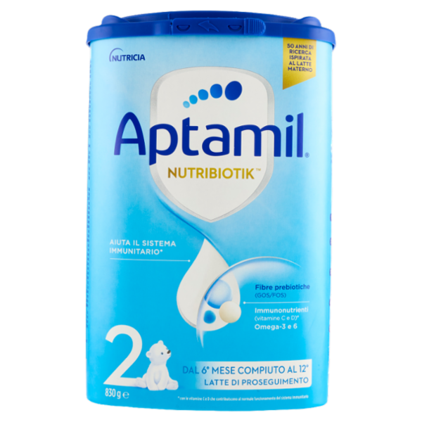 APTAMIL Nutribiotik 2 - Latte di Proseguimento in Polvere, 830g