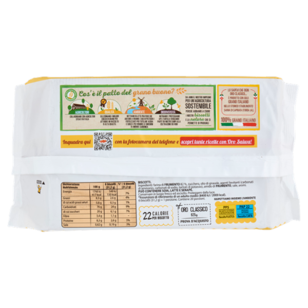 Oro Saiwa biscotti secchi Classici - 625 g