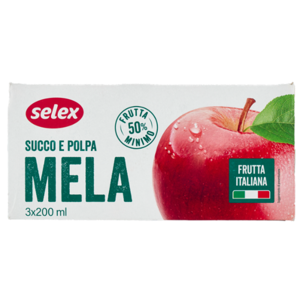 Selex Succo e Polpa di Mela 3x200 ml