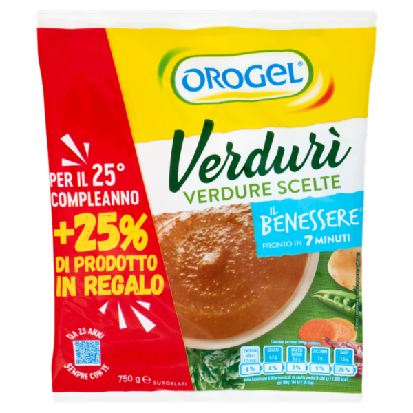 Orogel Il Benessere Verdurì Verdure Scelte Surgelati 750 g