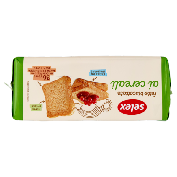 Selex Fette Biscottate ai Cereali in Confezioni Salvafreschezza 9x4 fette 320 g