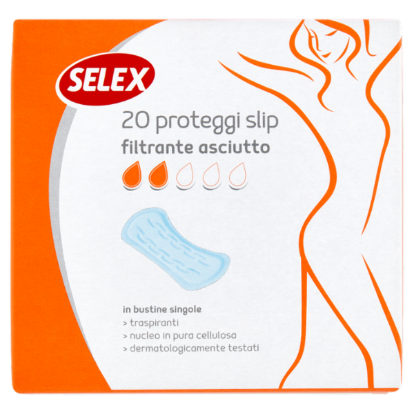 Selex Proteggi Slip Anatomici in Bustine Singole 20 pezzi