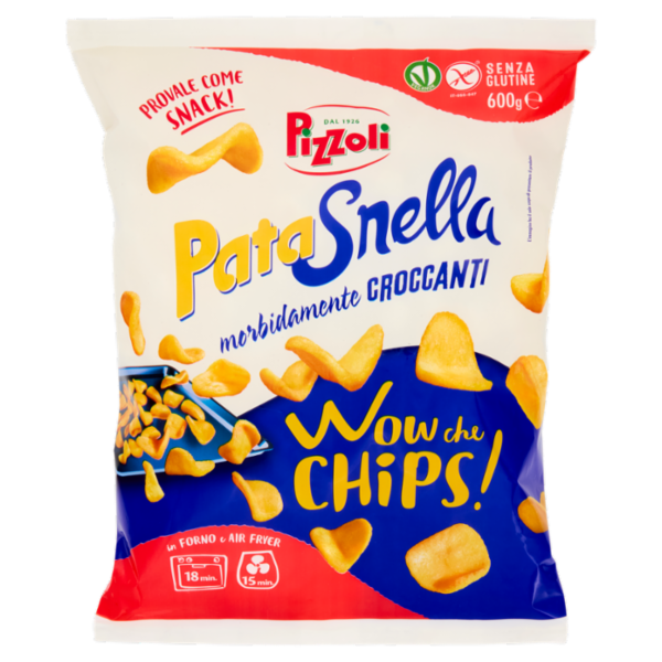 Pizzoli PataSnella Wow Che Chips! 600 g