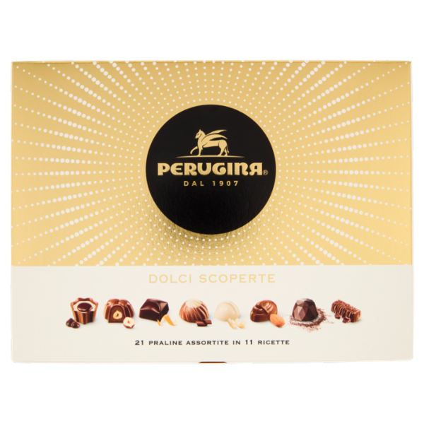 PERUGINA Dolci Scoperte Cioccolatini Assortiti Scatola Regalo Natale 198g