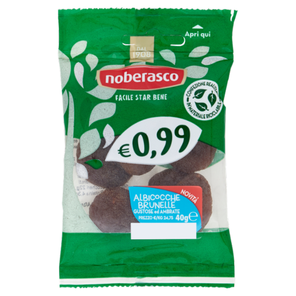 noberasco € 0,99 Albicocche Brunelle 40 g