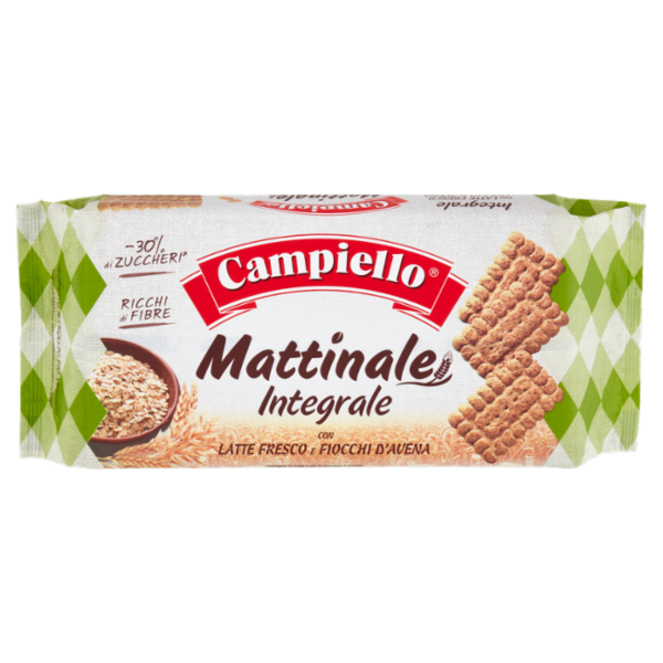 Campiello Mattinale Integrale con Latte Fresco e Fiocchi d'Avena 330 g