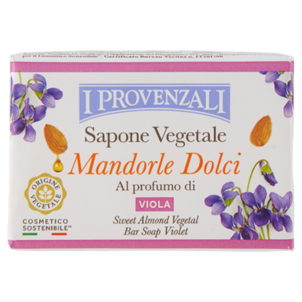 I Provenzali Sapone Vegetale Mandorle Dolci al profumo di Viola 100 g