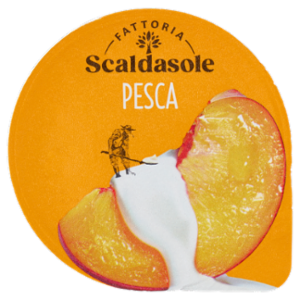 Fattoria Scaldasole Con Grandi Pezzi Di Pesca Yogurt Biologico 150 g