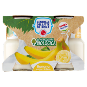 Centrale Del Latte Di Roma Banana Yogurt Intero Da Agricoltura Biologica 2 x 125 g