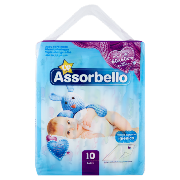 Assorbello Up telini igienici multiuso 60x60 cm 10 pz